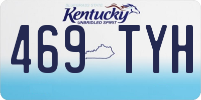 KY license plate 469TYH