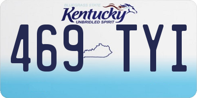 KY license plate 469TYI