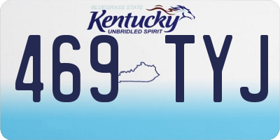 KY license plate 469TYJ