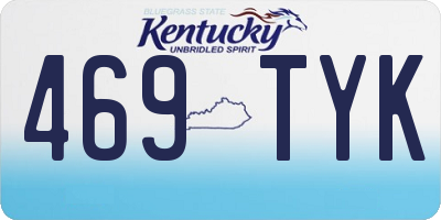 KY license plate 469TYK