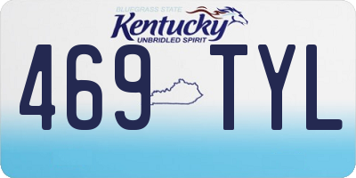 KY license plate 469TYL