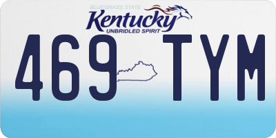 KY license plate 469TYM