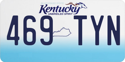 KY license plate 469TYN