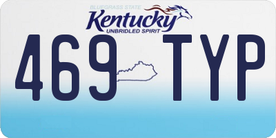 KY license plate 469TYP