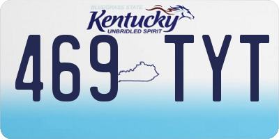 KY license plate 469TYT