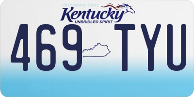 KY license plate 469TYU