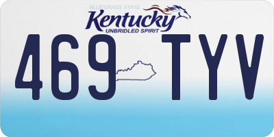 KY license plate 469TYV