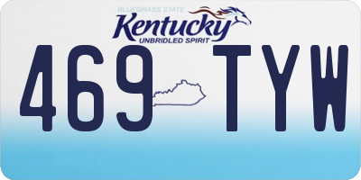 KY license plate 469TYW