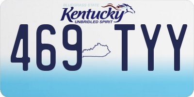KY license plate 469TYY