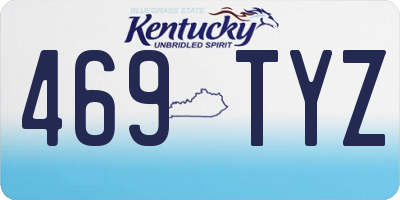 KY license plate 469TYZ