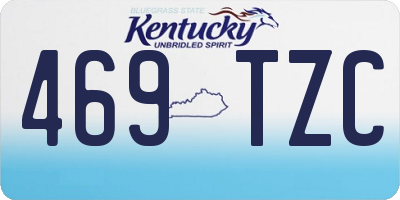 KY license plate 469TZC