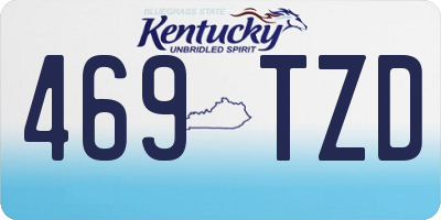 KY license plate 469TZD