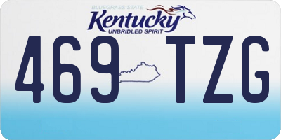KY license plate 469TZG