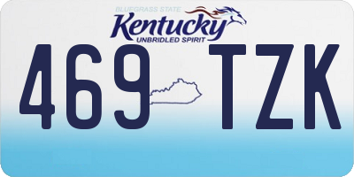 KY license plate 469TZK