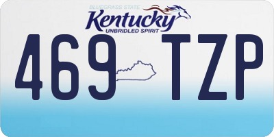 KY license plate 469TZP