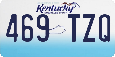 KY license plate 469TZQ