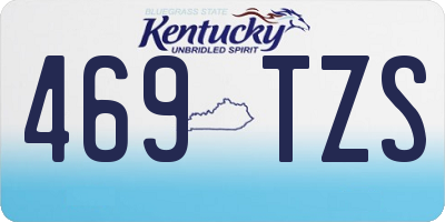 KY license plate 469TZS