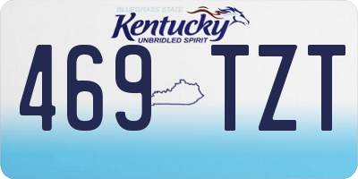 KY license plate 469TZT