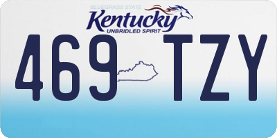 KY license plate 469TZY