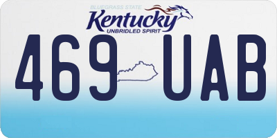 KY license plate 469UAB