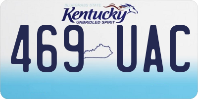KY license plate 469UAC