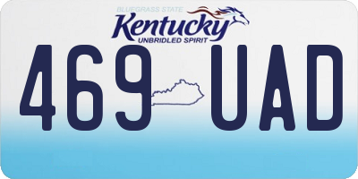 KY license plate 469UAD