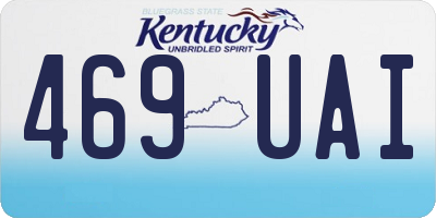 KY license plate 469UAI