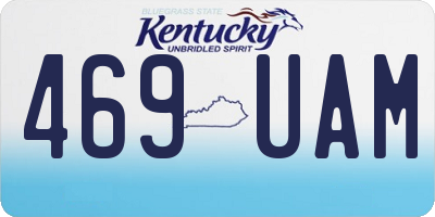 KY license plate 469UAM