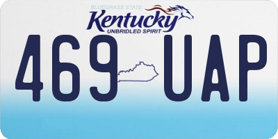 KY license plate 469UAP