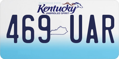 KY license plate 469UAR