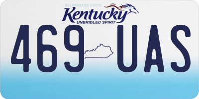 KY license plate 469UAS