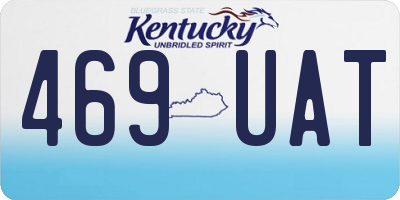 KY license plate 469UAT