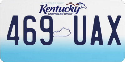 KY license plate 469UAX