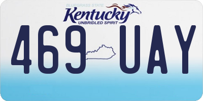 KY license plate 469UAY