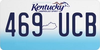 KY license plate 469UCB