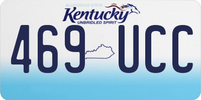 KY license plate 469UCC