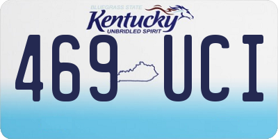 KY license plate 469UCI