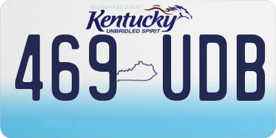 KY license plate 469UDB