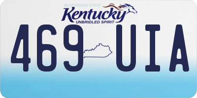 KY license plate 469UIA