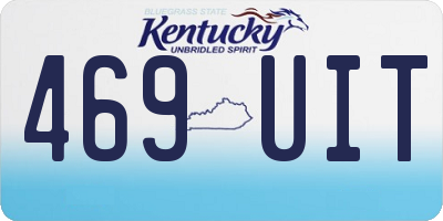 KY license plate 469UIT