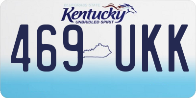 KY license plate 469UKK