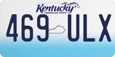 KY license plate 469ULX