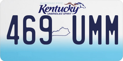 KY license plate 469UMM