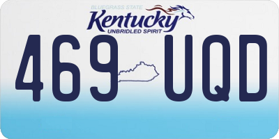 KY license plate 469UQD