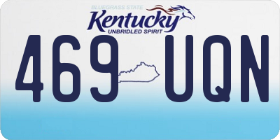 KY license plate 469UQN