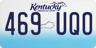 KY license plate 469UQO