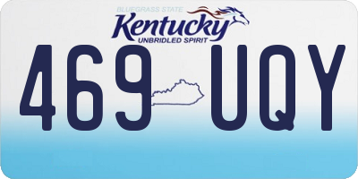 KY license plate 469UQY