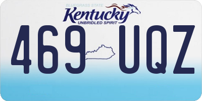 KY license plate 469UQZ