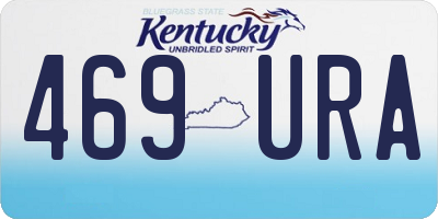 KY license plate 469URA