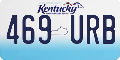KY license plate 469URB